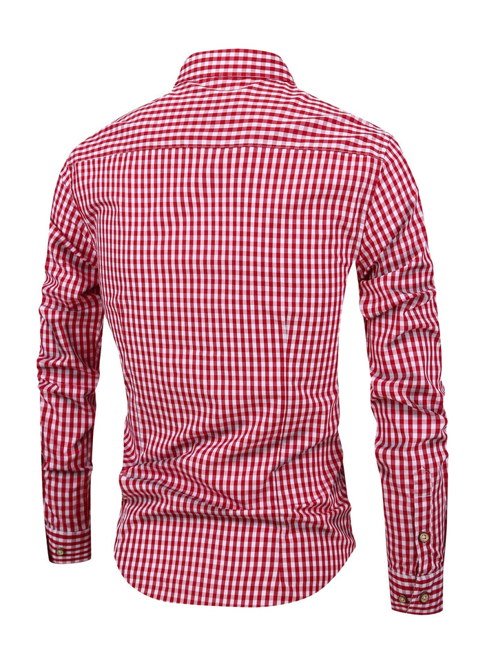 Levoire | Chemise À Carreaux Élégante Pour Hommes Kanavalla