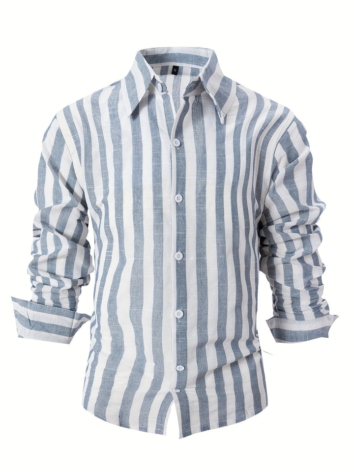 Levoire | Chemise Homme Rayée Avec Revers