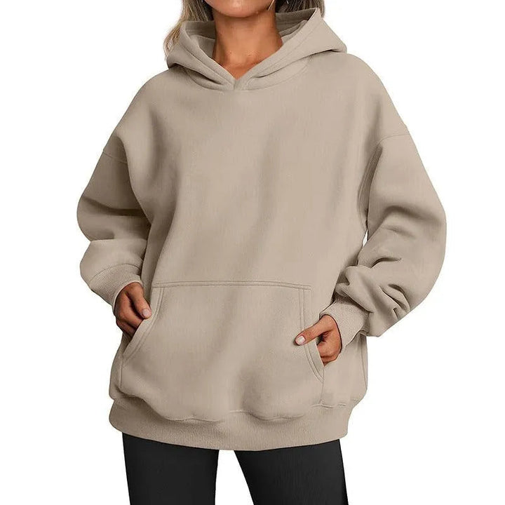 Levoire | Sweat à capuche pour femmes avec poches Abricot