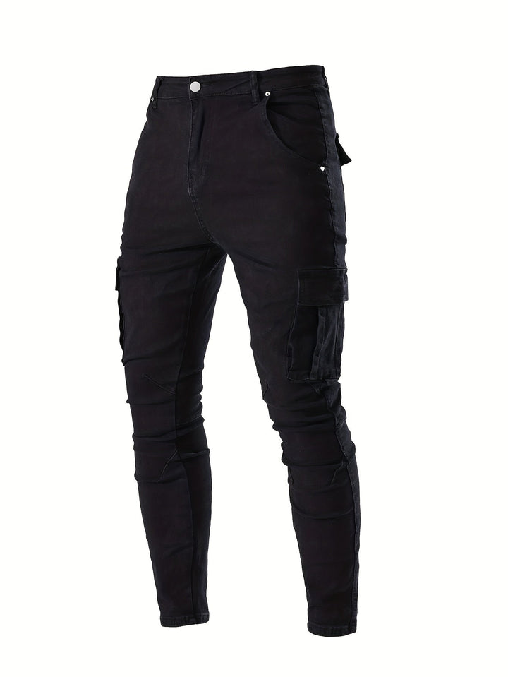 Levoire | Renno Skinny Jeans Avec Poches À Rabat Style Urbain
