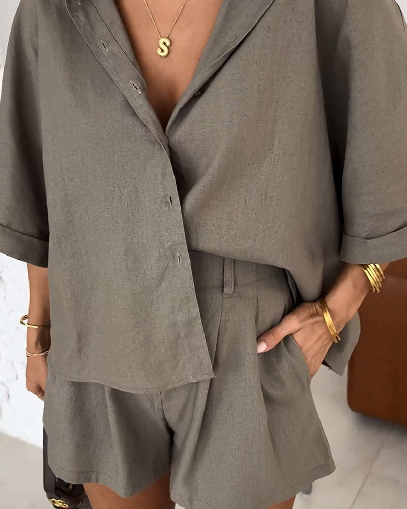 Levoire | Blouse Élégante Et Shorts