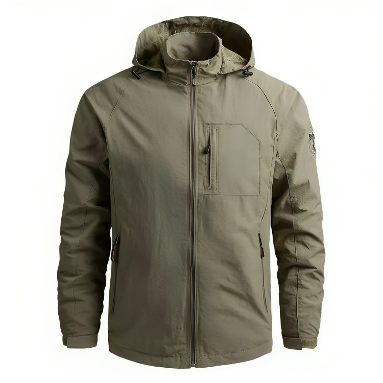 Levoire | Veste Imperméable Coupe-Vent Avec Capuche Pour Hommes khaki