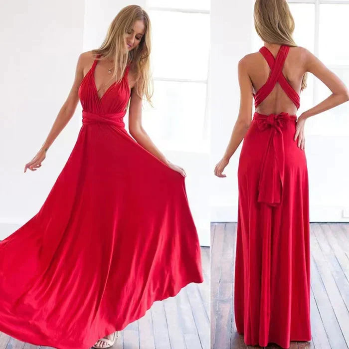 Levoire | Robe Maxi À Dos Élégant Rot