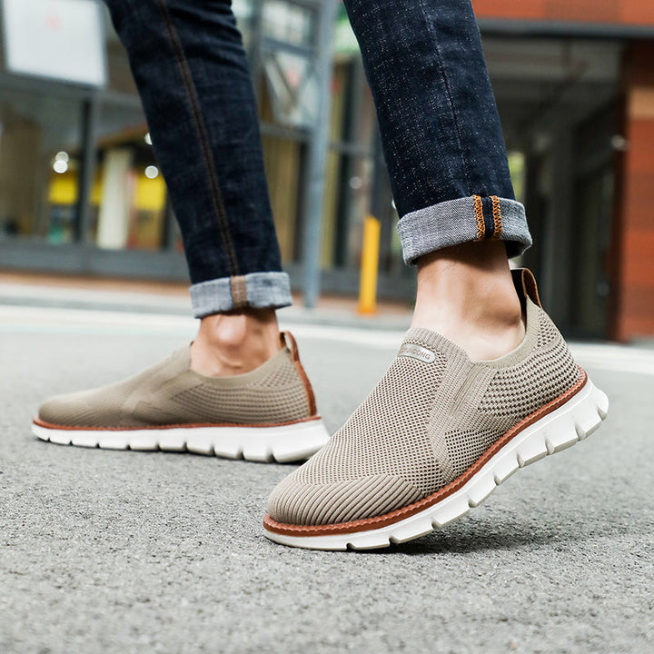 Levoire | Respirant Mesh Khaki Chaussures Pour Hommes