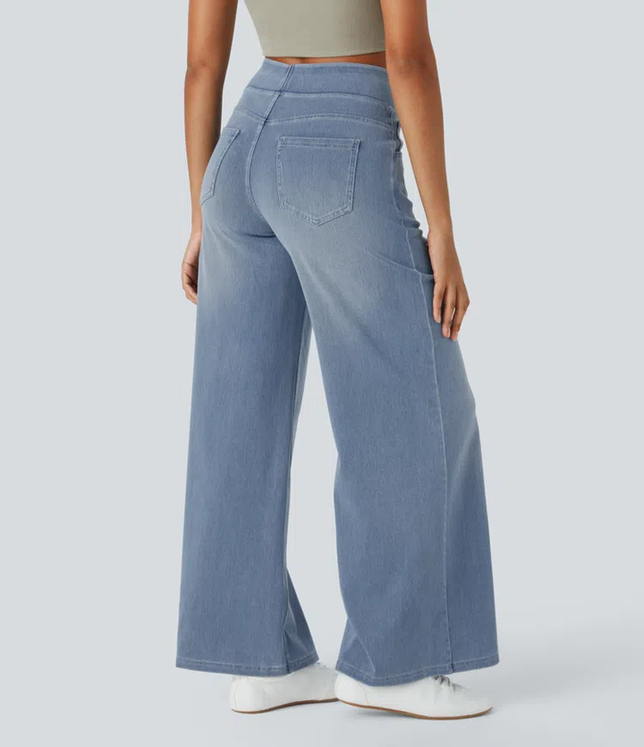 Levoire | Pantalon Denim Stretch Taille Haute Femme