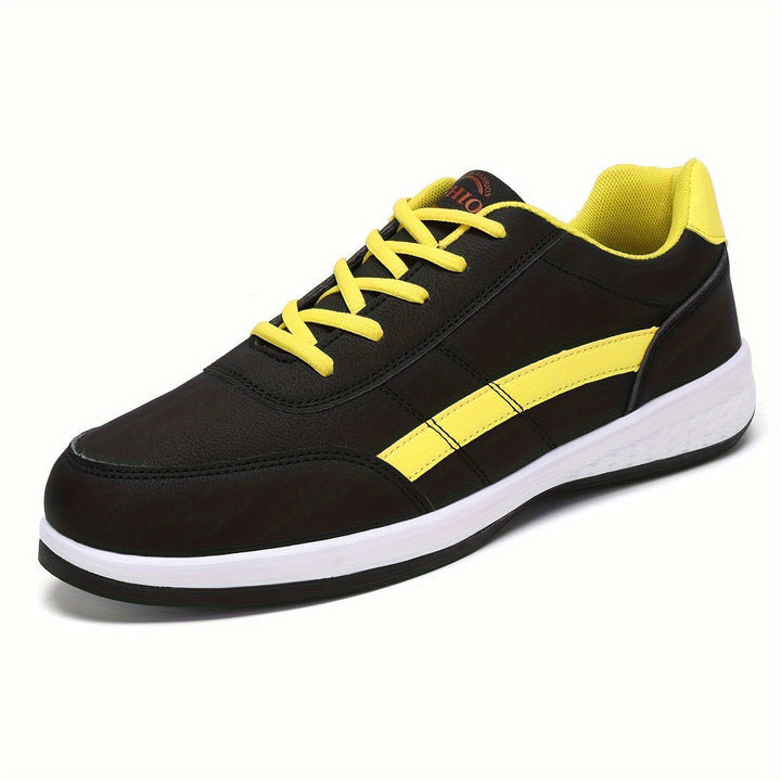 Levoire | Chaussures À Lacets Pour Hommes Durables Et Respirantes Noir et jaune