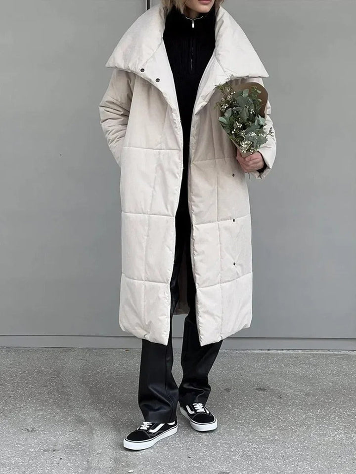 Levoire | Veste Matelassée Élégante Avec Ceinture Beige