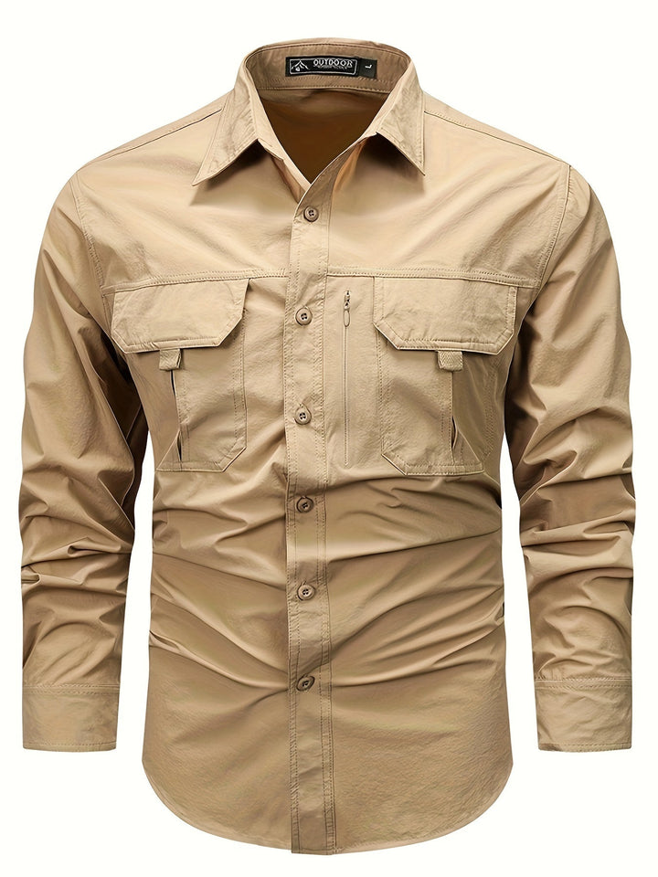 Levoire | Chemise Décontractée Pour Hommes À Manches Longues À Séchage Rapide