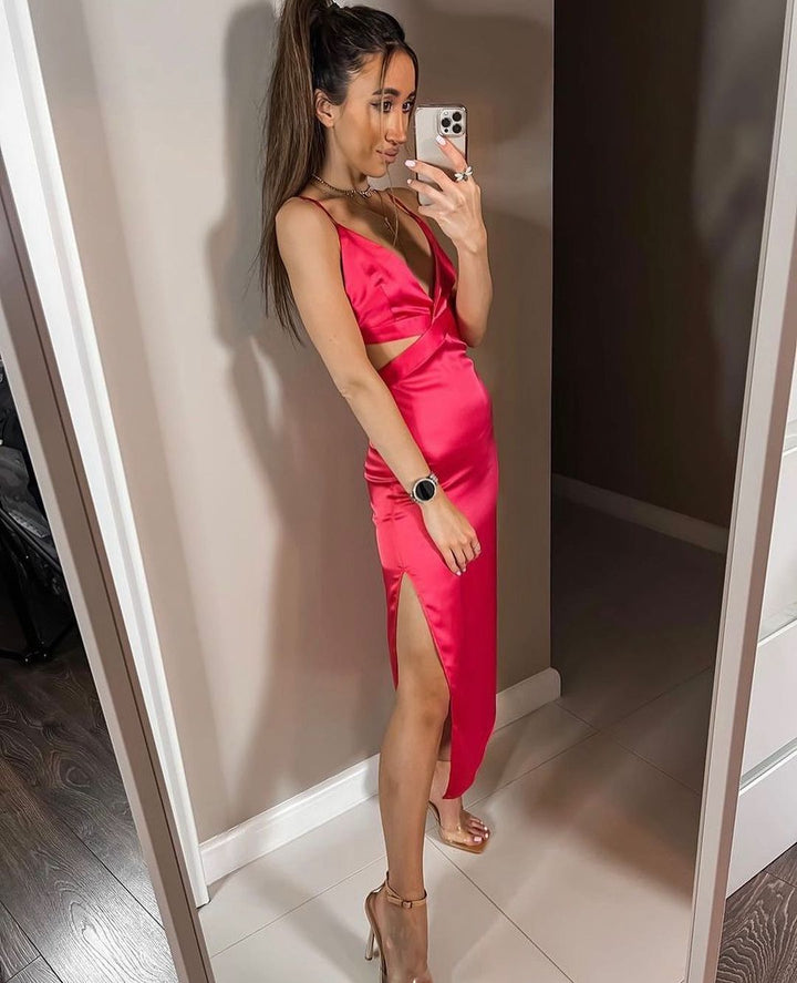 Levoire | Satin Mat Sans Manche Robes