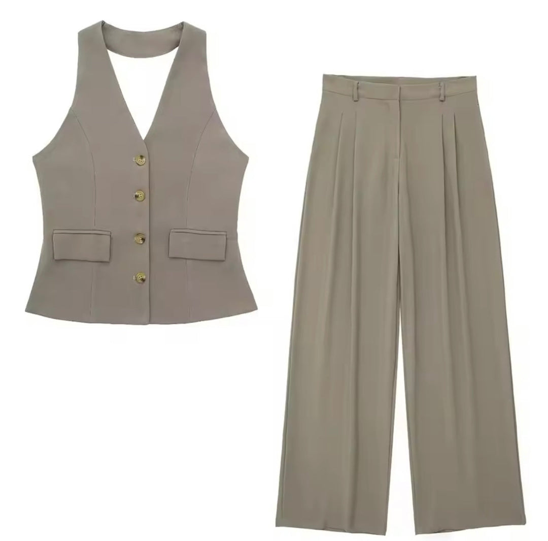 Levoire | Costume Pour Femmes Élégant Vert