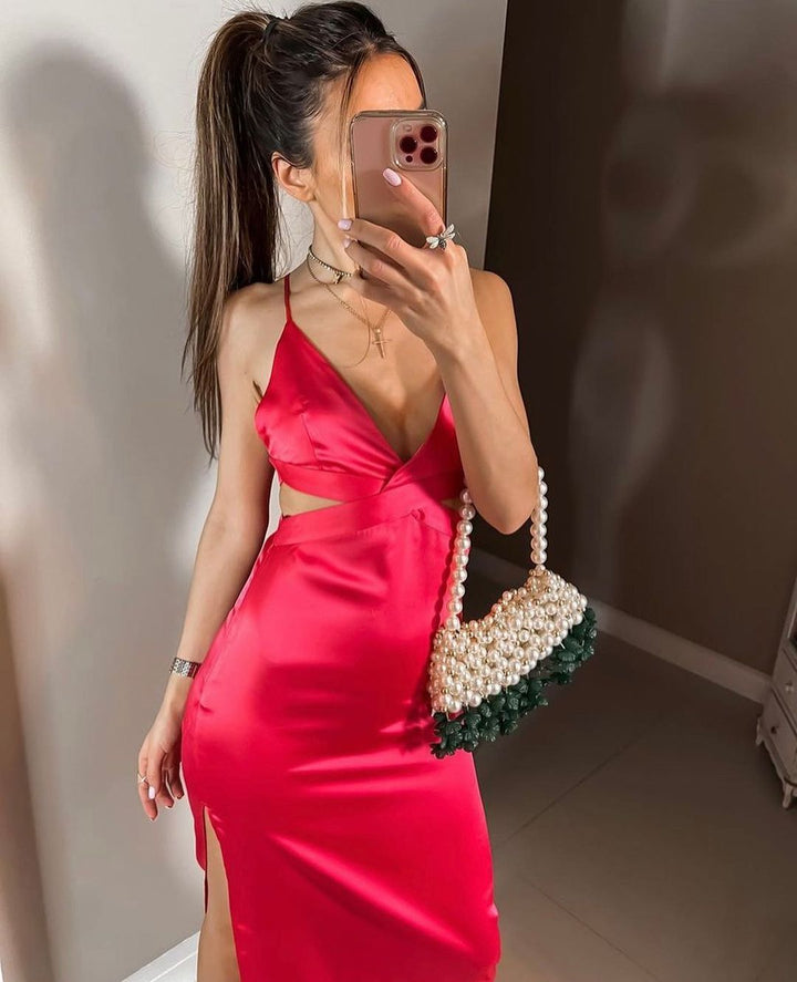 Levoire | Satin Mat Sans Manche Robes