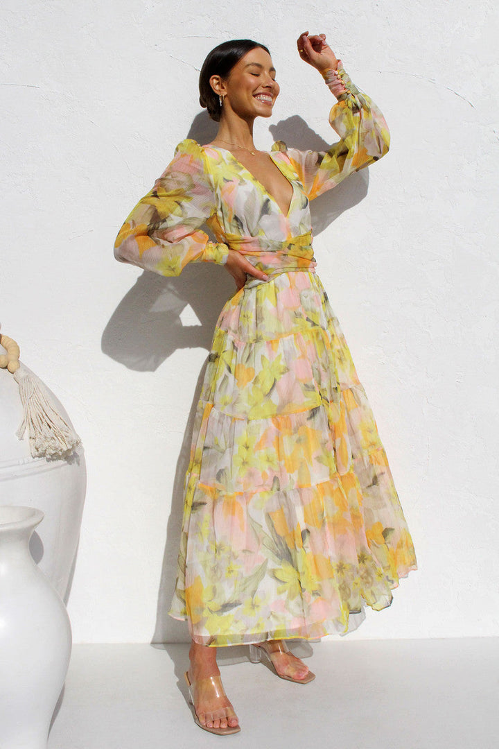 Levoire | Robe Portefeuille À Fleurs Pour Femmes