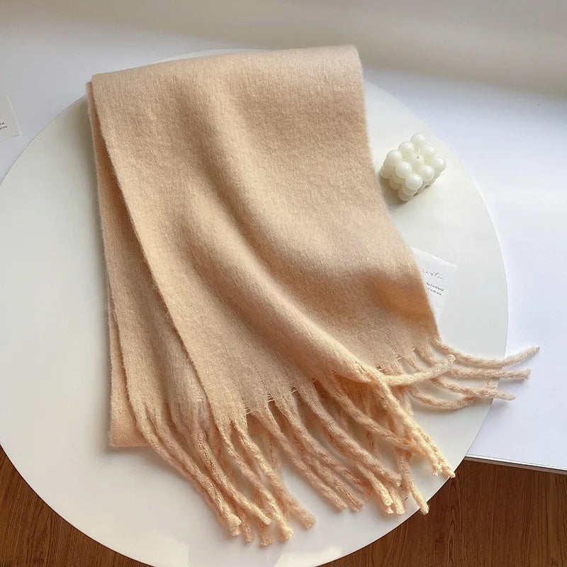 Levoire | Écharpe De Luxe En Cachemire Pour Femme Avec Franges