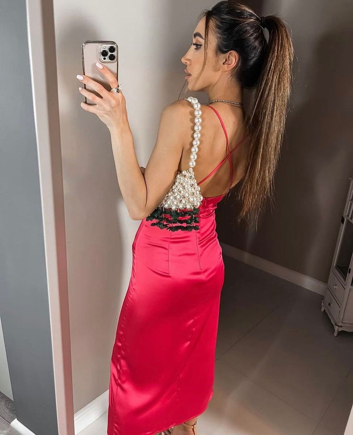 Levoire | Satin Mat Sans Manche Robes