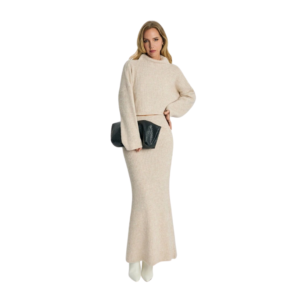 Levoire | Ensemble 2 Pièces Avec Jupe Maxi Beige