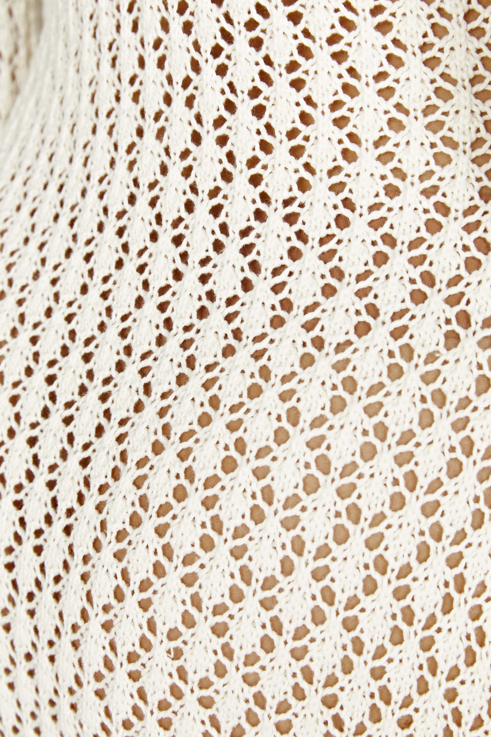 Levoire | Robe Maxi À Manches Cloche En Crochet Queue De Poisson