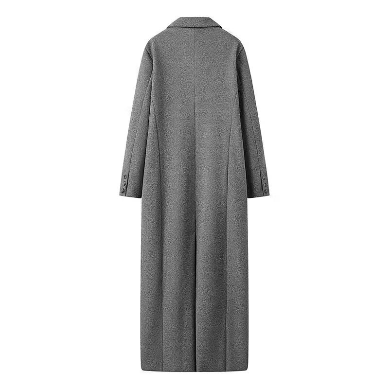 Levoire | Manteau Long Élégant En Gris
