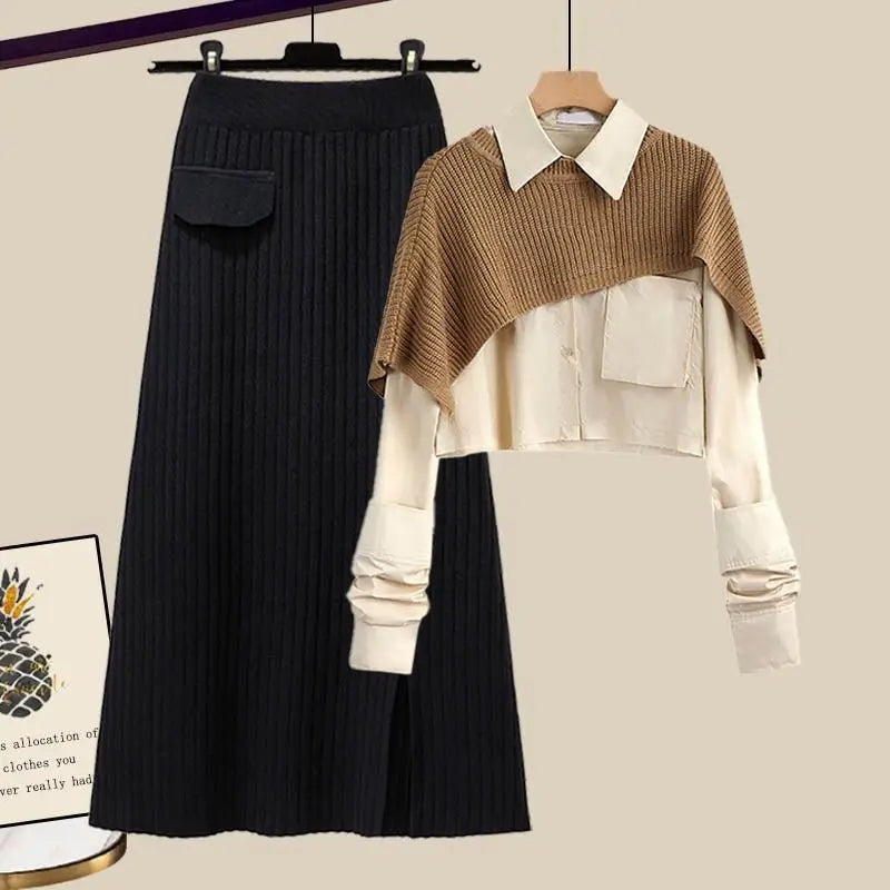 Levoire | Ensemble Tricot Noir et marron