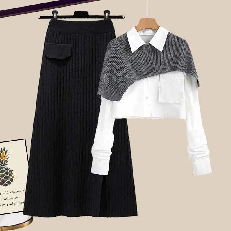 Levoire | Ensemble Tricot Noir et gris