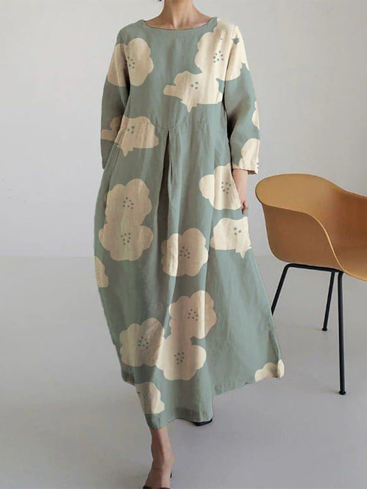 Levoire | Robe De Qualité Avec Col Rond Et Coupe Moderne Vert