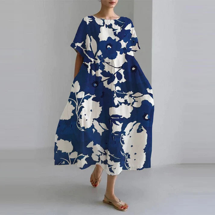 Levoire | Lörpö robe à encolure ronde Bleu foncé