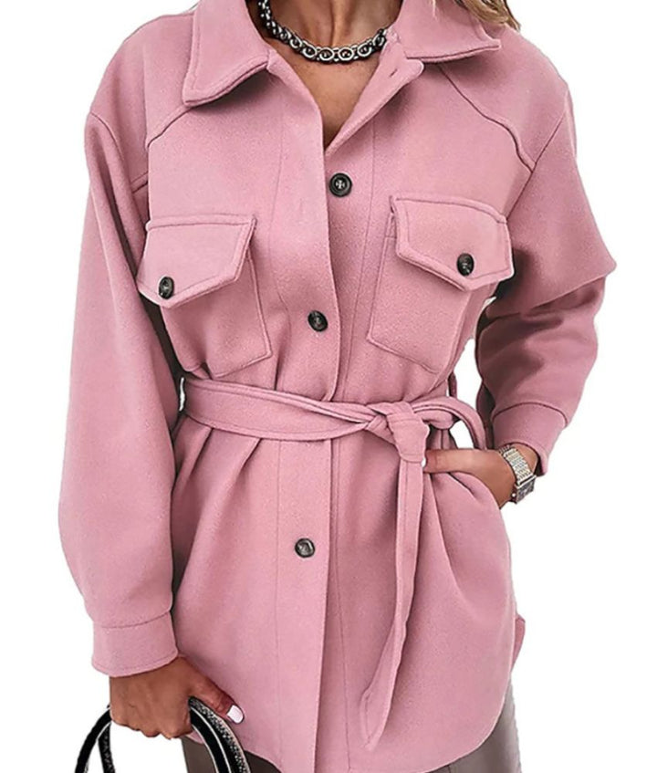 Levoire | Veste De Printemps Élégante Abena Rosa