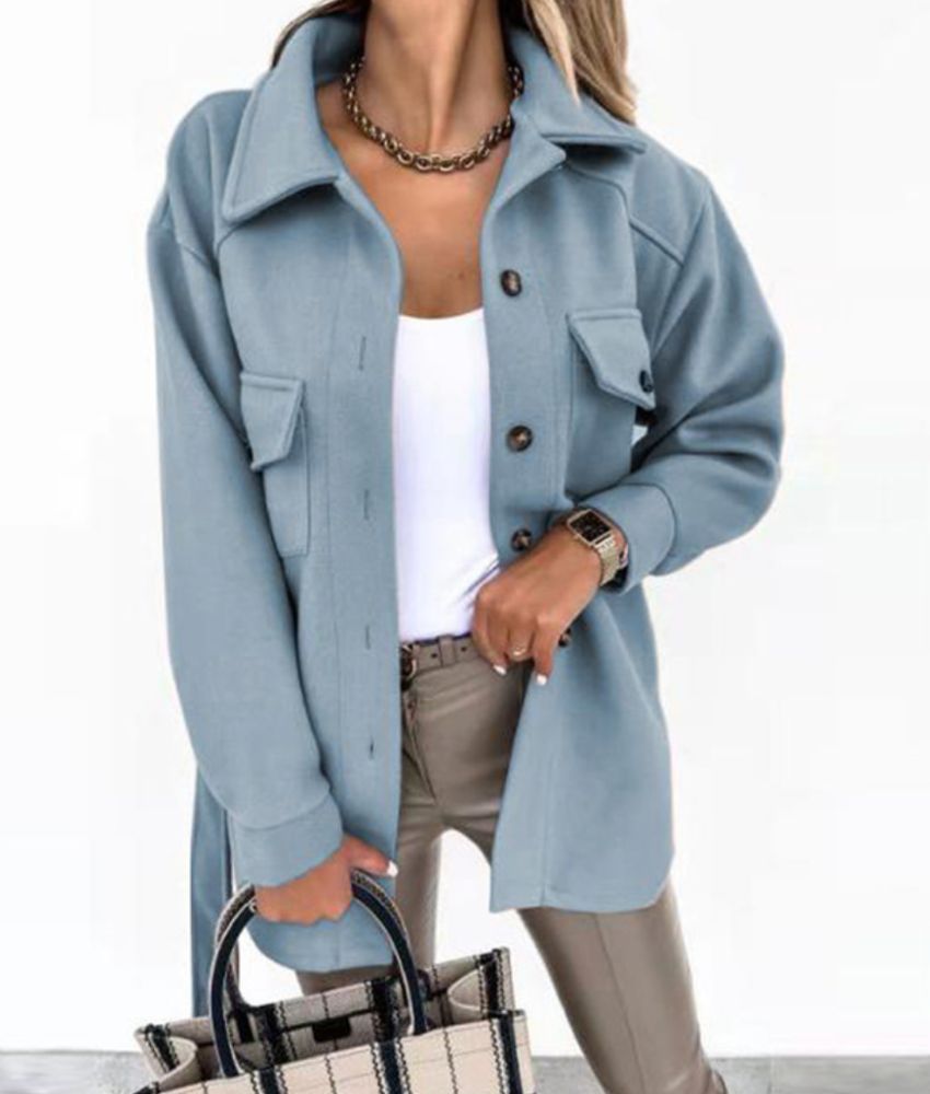 Levoire | Veste de printemps élégante Bleu clair