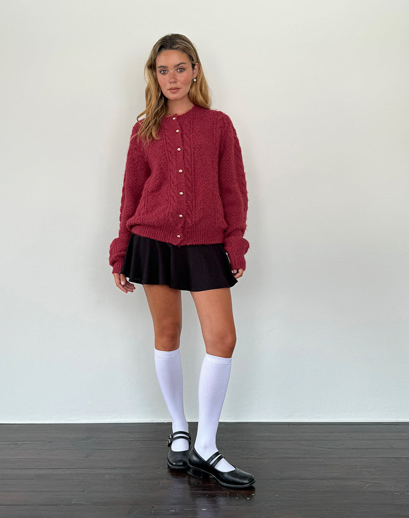 Levoire | Cardigan Plus Chaud À Boutons En Forme De Perle