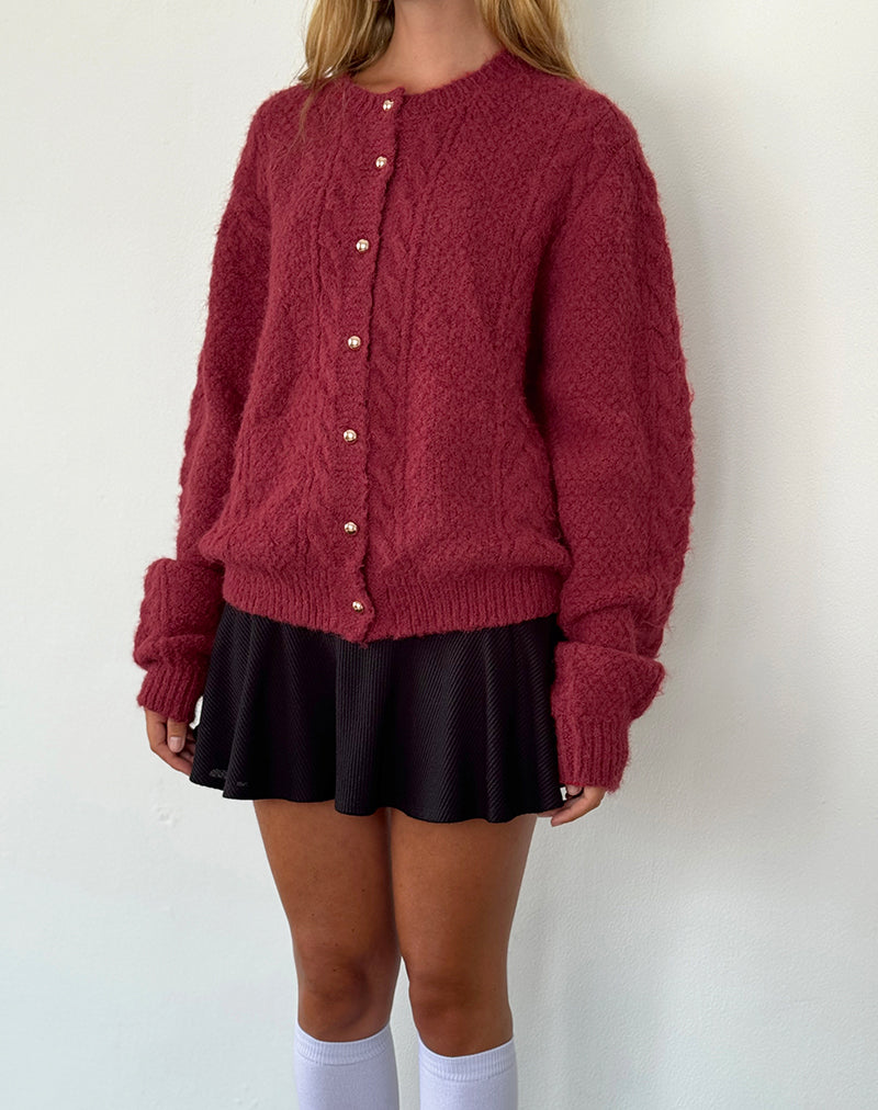 Levoire | Cardigan Plus Chaud À Boutons En Forme De Perle