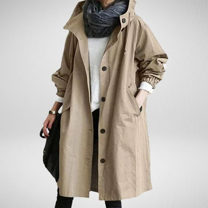 Levoire | Manteau de pluie long pour femmes Khaki
