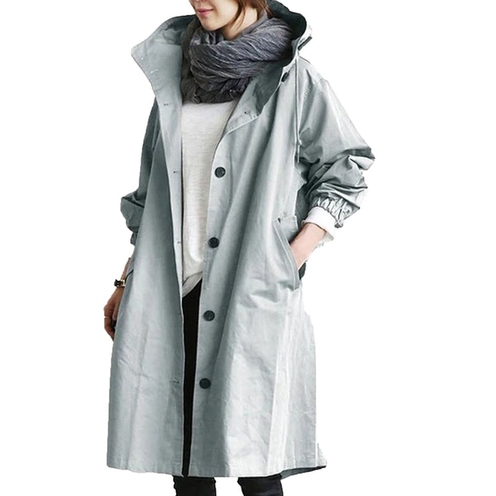 Levoire | Manteau de pluie long pour femmes Bleu clair