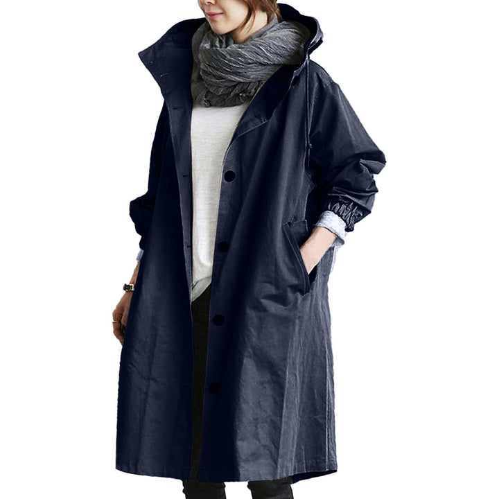 Levoire | Manteau de pluie long pour femmes Bleu marine