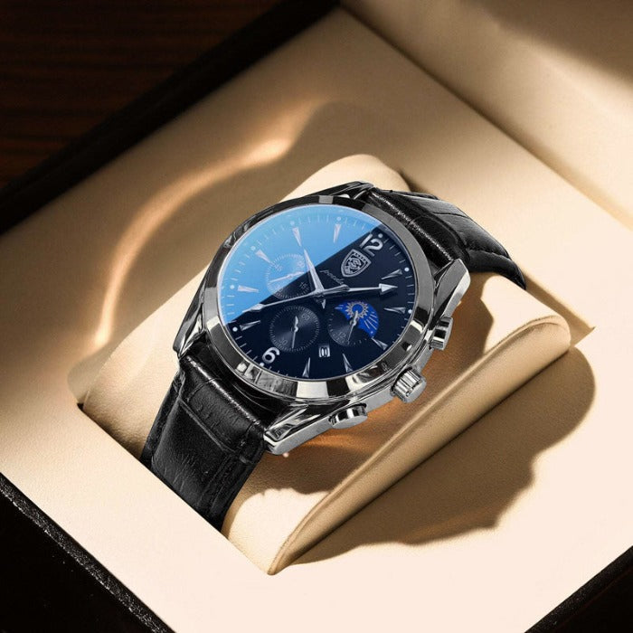 Levoire | Moderne Pour Hommes Argent Bleu