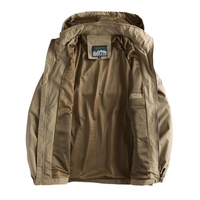 Levoire | Veste À Capuche Imperméable À Manches Longues Avec Fermeture Éclair