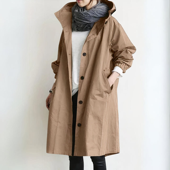 Levoire | Trench-Coat Résistant Au Vent Et À L'Eau Khaki