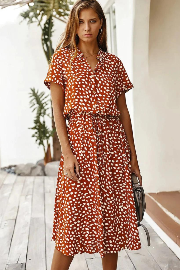 Levoire | Robe Inspirée Par Le Vintage Pour Le Style Rétro Rouge clair