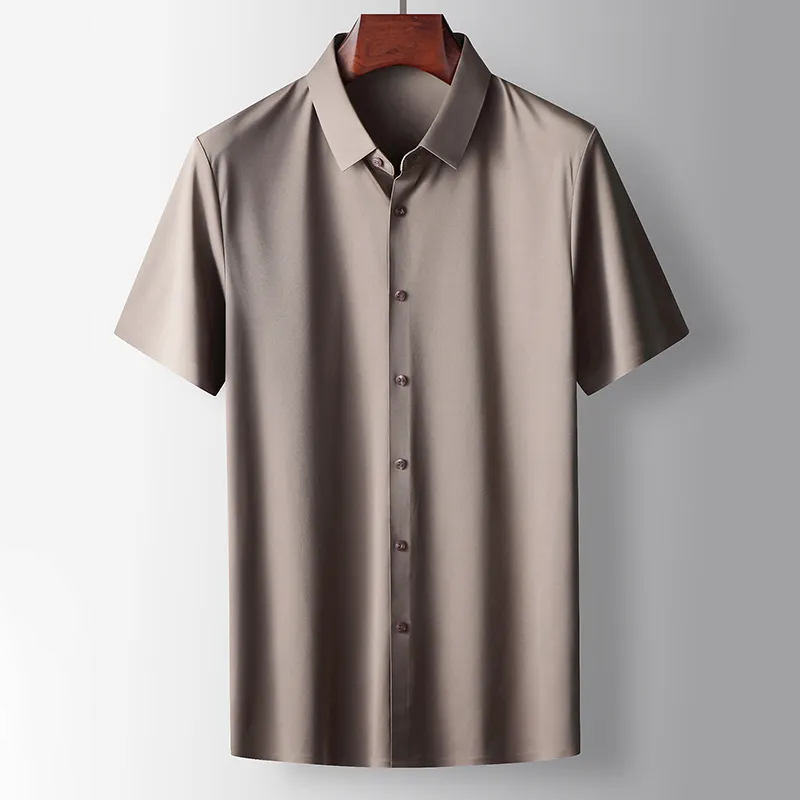 Levoire | Chemise en soie décontractée Braun