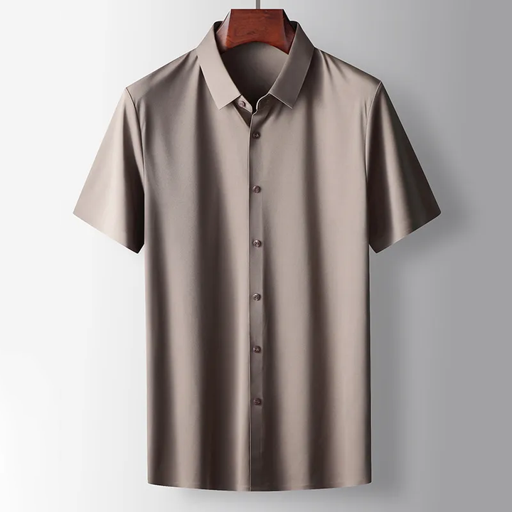 Levoire | Chemise en soie décontractée Braun
