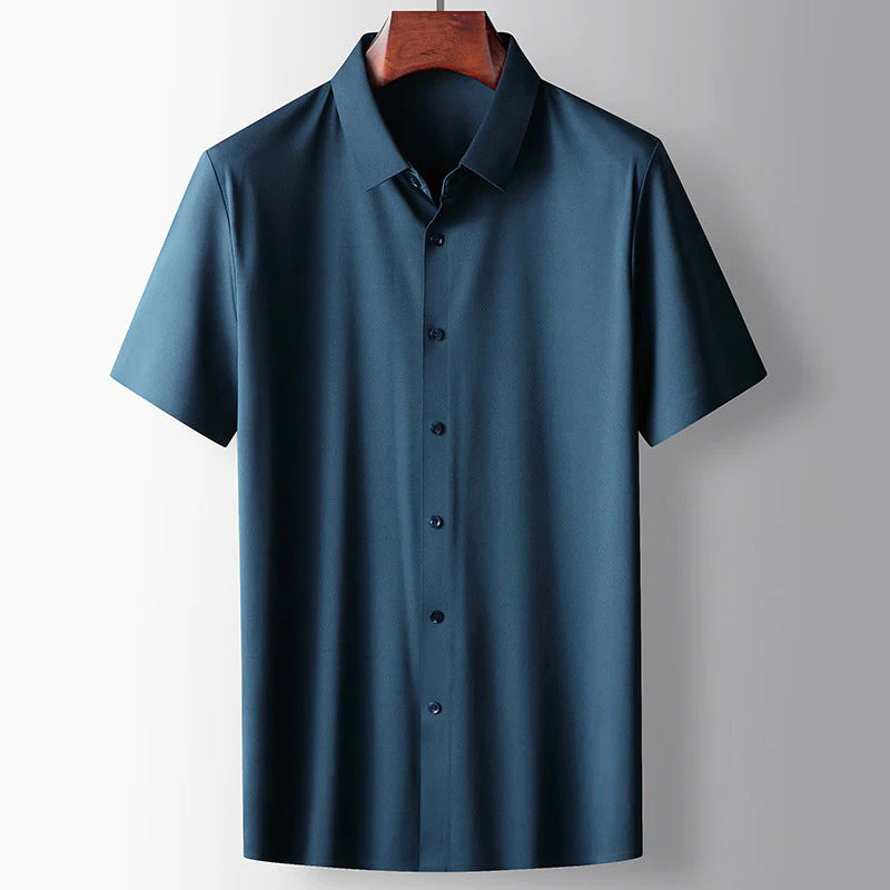 Levoire | Chemise en soie décontractée Bleu