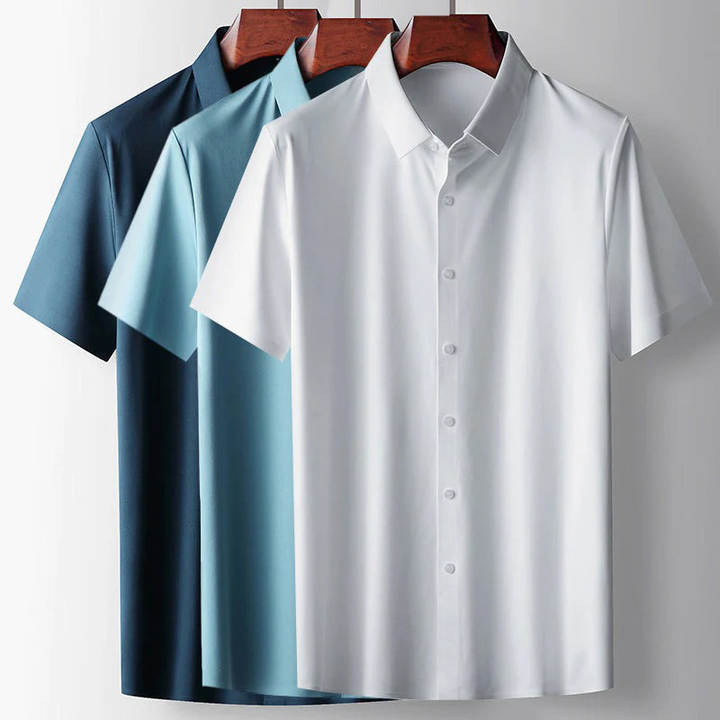Levoire | Comfortable Short Sleeve Shirt With Button Placket