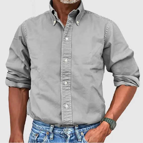 Levoire | Manteau en duvet à boutons à manches retroussées Gris