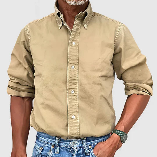 Levoire | Manteau en duvet à boutons à manches retroussées Beige