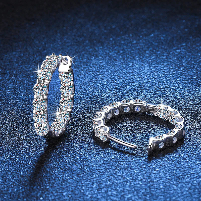 Levoire | Boucles Hoop Moissanite 2,6Ct
