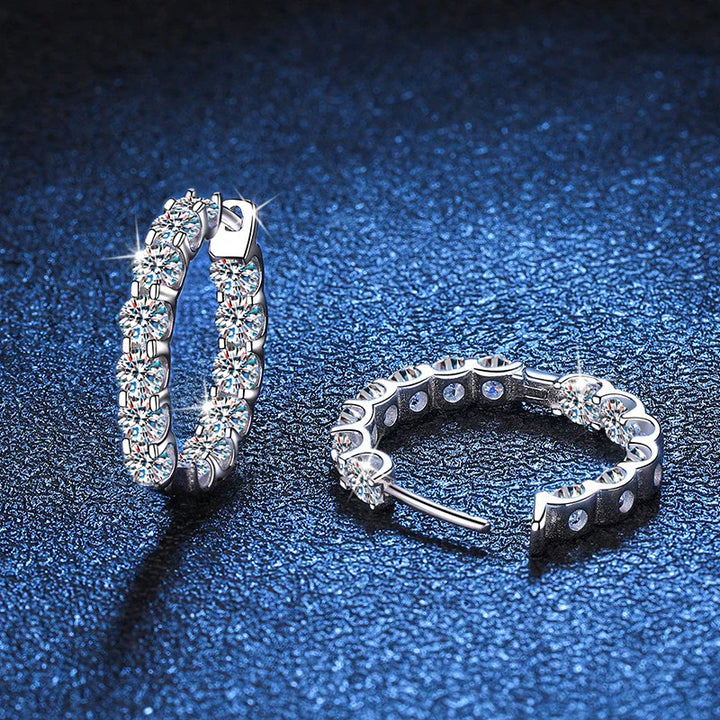 Levoire | Boucles Hoop Moissanite 2,6Ct