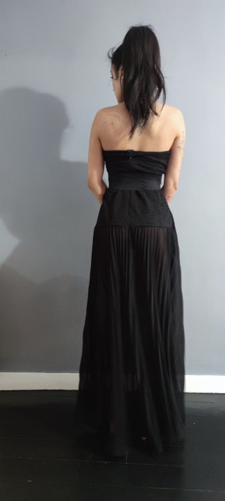 Levoire | Sans Manches Robe Maxi Plissée
