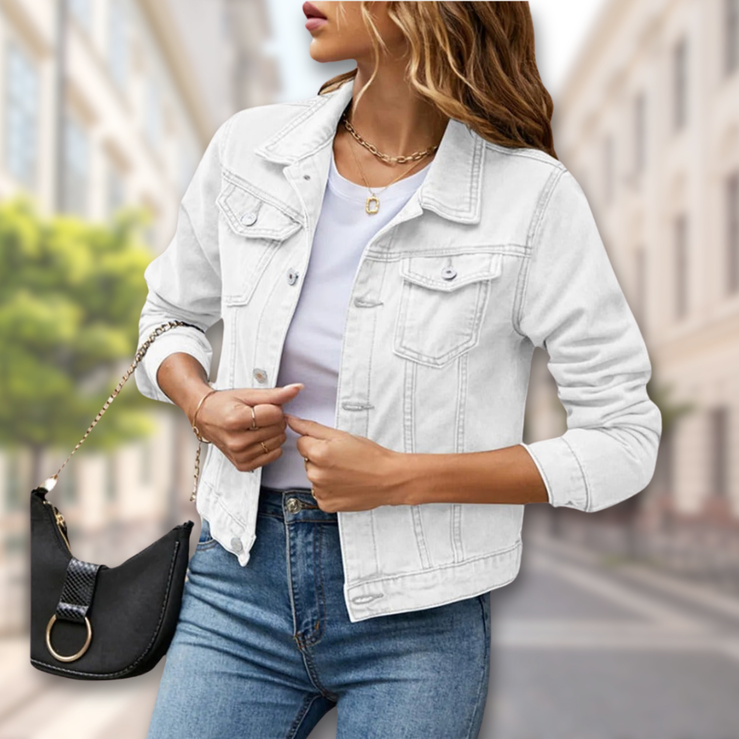 Levoire | Veste En Denim Réversible À Manches Longues Blanc