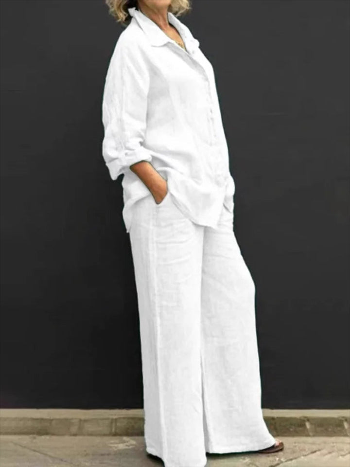 Levoire | Ensemble D'Été En Lin Pour Femmes Blanc