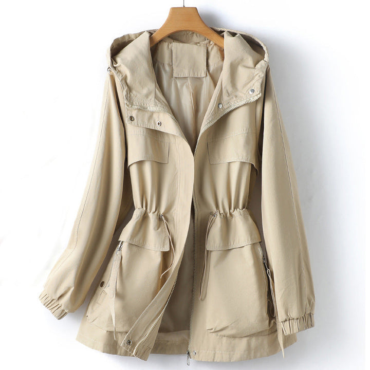 Levoire | Veste Trench Automne Capuche