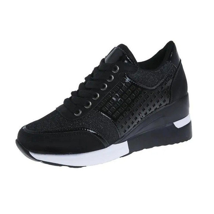 Levoire | Chaussures Plates Respirantes À Talon Compensé Confortables Noir