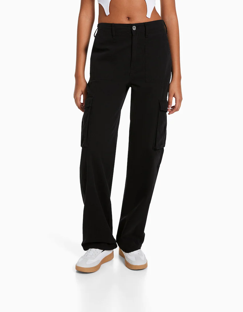 Levoire | Pantalon Loose Fit Tendance Pour Femmes Noir